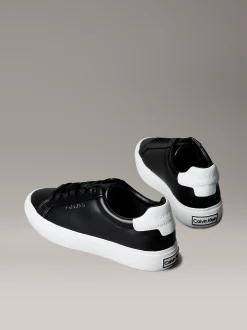 Calvin Klein Sneakers aus weichem Leder mit Logoprägung^Damen SneakerFrisch Eingetroffen