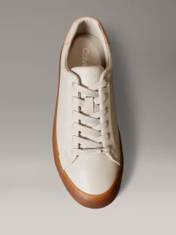 Calvin Klein Sneakers aus weichem Leder mit Logoprägung^Damen SneakerFrisch Eingetroffen