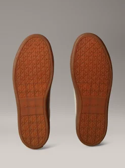 Calvin Klein Sneakers aus weichem Leder mit Logoprägung^Damen SneakerFrisch Eingetroffen