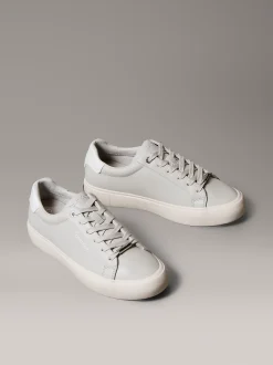 Calvin Klein Sneakers aus weichem Leder mit Logoprägung^Damen SneakerFrisch Eingetroffen