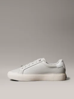 Calvin Klein Sneakers aus weichem Leder mit Logoprägung^Damen SneakerFrisch Eingetroffen