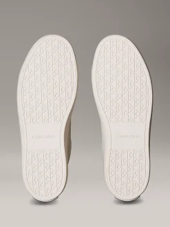 Calvin Klein Sneakers aus weichem Leder mit Logoprägung^Damen SneakerFrisch Eingetroffen