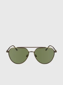 Calvin Klein Sonnenbrille Aviator CK24100S^Damen Sonnenbrillen|BademodeFrisch Eingetroffen