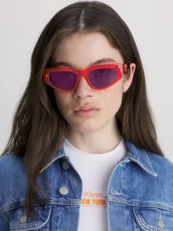 Calvin Klein Sonnenbrille Katzenauge CKJ23603S^Damen Sonnenbrillen