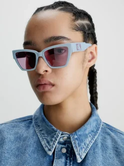 Calvin Klein Sonnenbrille Katzenauge CKJ23624S^Damen Sonnenbrillen