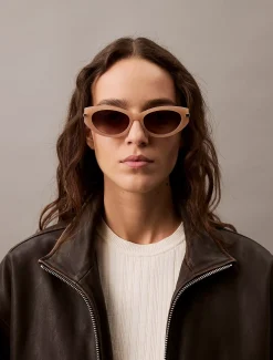 Calvin Klein Sonnenbrille Katzenauge CK25502S^Damen Sonnenbrillen|BademodeFrisch Eingetroffen