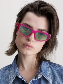 Calvin Klein Sonnenbrille Katzenauge CKJ23603S^Damen Sonnenbrillen