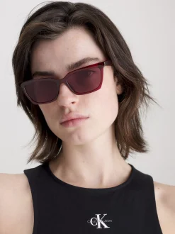 Calvin Klein Sonnenbrille Katzenauge CKJ23606S^Damen Sonnenbrillen