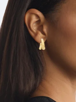 Calvin Klein Spiralförmige Kreolen^Damen Uhren & Schmuck