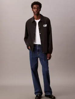Calvin Klein Sportliche Coach-Jacke mit Monogramm-Logo^Herren JackenFrisch Eingetroffen