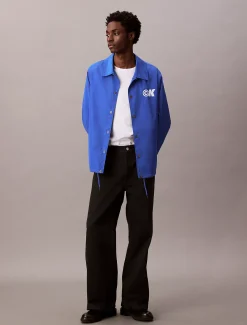 Calvin Klein Sportliche Coach-Jacke mit Monogramm-Logo^Herren JackenFrisch Eingetroffen