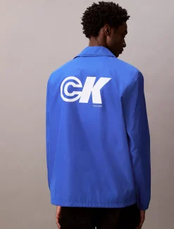 Calvin Klein Sportliche Coach-Jacke mit Monogramm-Logo^Herren JackenFrisch Eingetroffen
