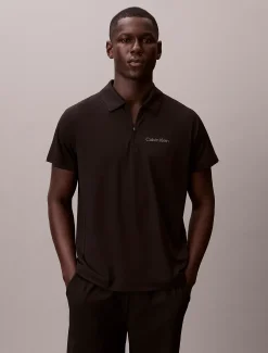 Calvin Klein Sportliches Piqué-Poloshirt mit Reißverschluss^Herren Tops & T-shirts|T-shirts