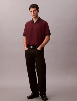 Calvin Klein Sportliches Poloshirt mit Monogramm-Logo^Herren Hemden & Poloshirts