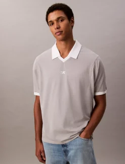 Calvin Klein Sportliches Poloshirt mit Monogramm-Logo^Herren Hemden & Poloshirts