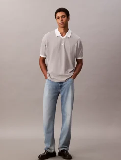 Calvin Klein Sportliches Poloshirt mit Monogramm-Logo^Herren Hemden & Poloshirts