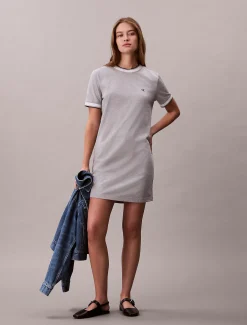Calvin Klein Sportliches Ringer-T-Shirt-Kleid^Damen Kleider & Röcke