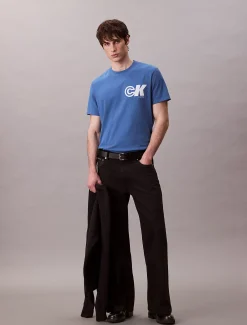 Calvin Klein Sportliches T-Shirt mit Monogramm-Logo-Grafik^Herren T-shirts