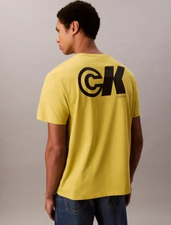 Calvin Klein Sportliches T-Shirt mit Monogramm-Logo-Grafik^Herren T-shirts
