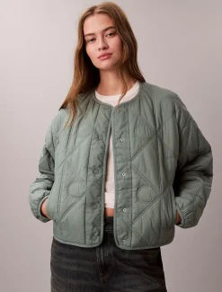 Calvin Klein Steppjacke mit durchgehendem Emblem-Logo^Damen JackenFrisch Eingetroffen