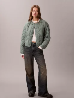 Calvin Klein Steppjacke mit durchgehendem Emblem-Logo^Damen JackenFrisch Eingetroffen