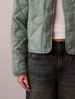 Calvin Klein Steppjacke mit durchgehendem Emblem-Logo^Damen JackenFrisch Eingetroffen