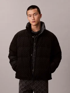 Calvin Klein Steppjacke zum Wenden mit durchgehendem Emblem-Logo^Herren Stepp Jacken|JackenFrisch Eingetroffen