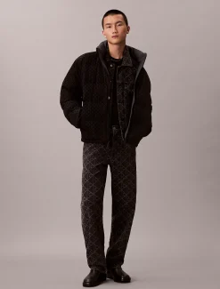 Calvin Klein Steppjacke zum Wenden mit durchgehendem Emblem-Logo^Herren Stepp Jacken|JackenFrisch Eingetroffen