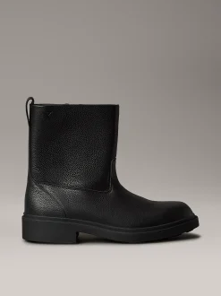 Calvin Klein Stiefel aus Leder mit Airfit®-Polsterung, Reißverschluss und Profil^Herren Boots