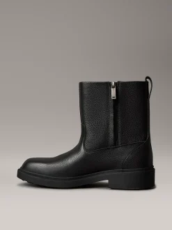 Calvin Klein Stiefel aus Leder mit Airfit®-Polsterung, Reißverschluss und Profil^Herren Boots