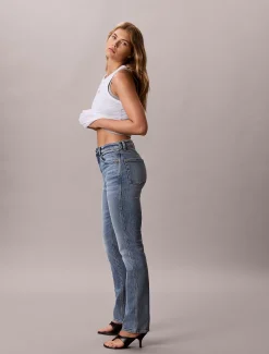Calvin Klein Straight Jeans^Damen High Rise Skinny|Mom Jeans
