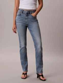Calvin Klein Straight Jeans^Damen High Rise Skinny|Mom Jeans