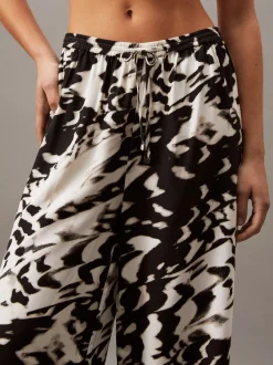 Calvin Klein Strandhose aus Viskose-Leinen^Damen BademodeFrisch Eingetroffen