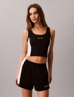 Calvin Klein Strandshorts aus Baumwolljersey^Damen BademodeFrisch Eingetroffen