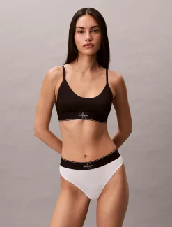 Calvin Klein Stretch Tanga - Graphic Monogram Microfibre^Damen Unterhosen|Strings