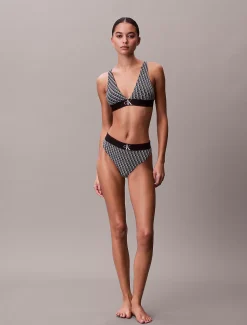 Calvin Klein Stretch Tanga - Graphic Monogram Microfibre^Damen Unterhosen|Strings