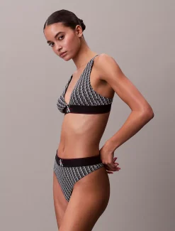 Calvin Klein Stretch Tanga - Graphic Monogram Microfibre^Damen Unterhosen|Strings