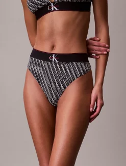 Calvin Klein Stretch Tanga - Graphic Monogram Microfibre^Damen Unterhosen|Strings