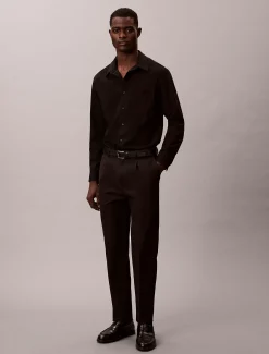 Calvin Klein Stretch-Satin-Chinohose^Herren Hosen & Shorts