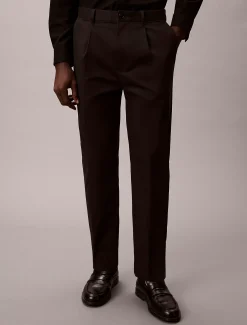 Calvin Klein Stretch-Satin-Chinohose^Herren Hosen & Shorts