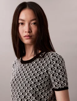 Calvin Klein Strick-Cap Sleeve Baby-T-Shirt^Damen Strickdesigns