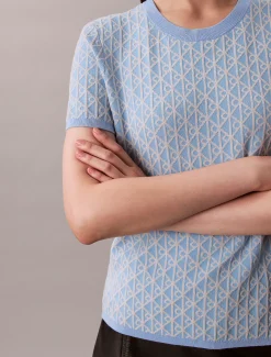 Calvin Klein Strick-Cap Sleeve Baby-T-Shirt^Damen Strickdesigns