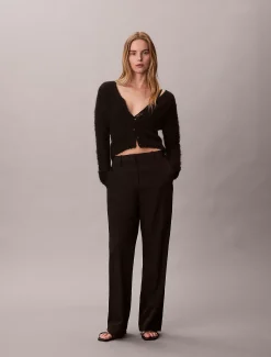 Calvin Klein Strickjacke aus Alpaka-Mischgewebe^Damen Strickdesigns