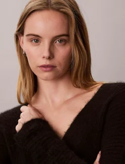 Calvin Klein Strickjacke aus Alpaka-Mischgewebe^Damen Strickdesigns