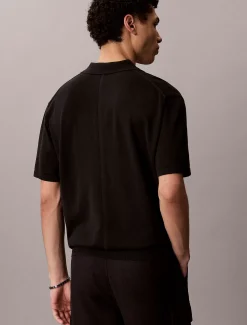 Calvin Klein Strick-Poloshirt aus Supima-Baumwolle^Herren Strickdesigns