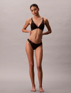 Calvin Klein String - CK Geo Lace^Damen Dessous|Unterhosen