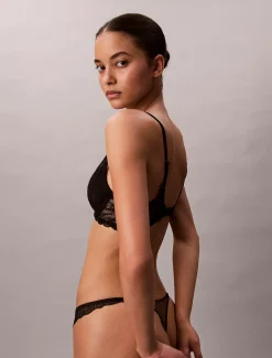 Calvin Klein String - CK Geo Lace^Damen Dessous|Unterhosen