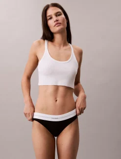 Calvin Klein String - Cotton Modal Rib^Damen Unterhosen