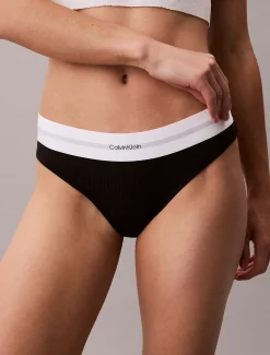 Calvin Klein String - Cotton Modal Rib^Damen Unterhosen