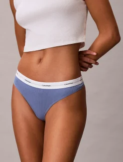 Calvin Klein String - Cotton Stretch Rib^Damen Unterhosen|Strings